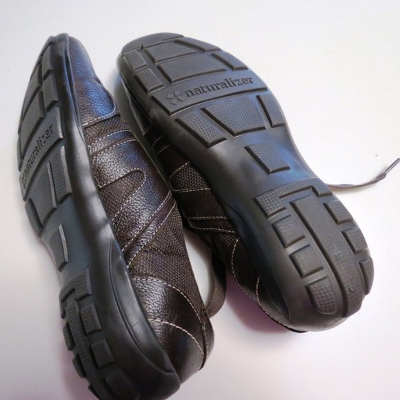 Naturalizer Brown Leather Althletic Shoes Size 6  Great Condition! - Picture 3 of 5
